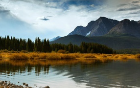 Верхнее озеро Кананаскис. Альберта, Канада