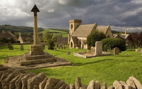 Ancient cemetery in England