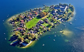Остров Фрау Инзель, Германия.