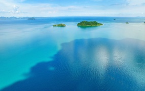 Green island in the blue sea, Thailand