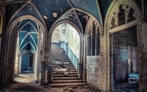 Architecture abandoned cathedral