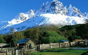 Dwelling in the mountains of Patagonia