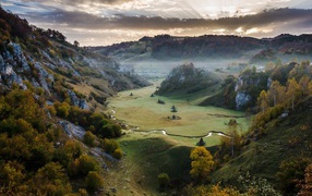 Mountain valley in Romania