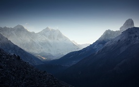 Горная долина в Гималаях