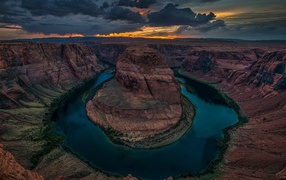 Каньон подкова в Колорадо, США