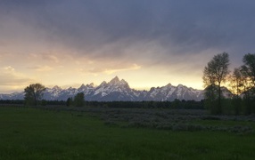 Горы в национальном парке Гранд Титон