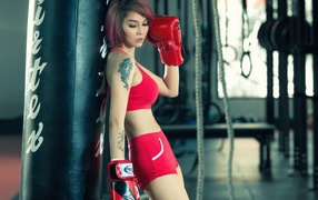Japanese girl boxer