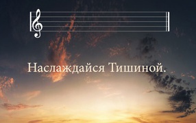 Просто наслаждайся тишиной