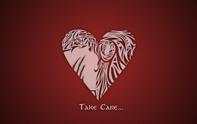 Берегите свою любовь, красный фон