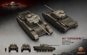 Танк А-41 Центурион МК 1, игра World of Tanks