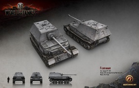 Tank Ferdinand, the game World of Tanks