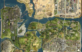 Карта мира Grand Theft Auto