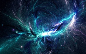 Абстрактная космическая туманность  