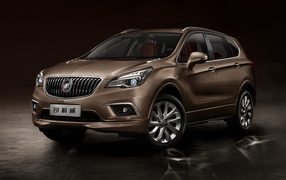 Коричневый стильный автомобиль Buick Envision