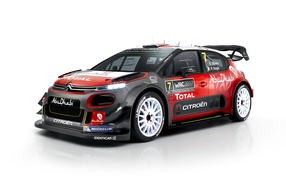 Tuned Citroen C3 WRC, 2017 on a white background