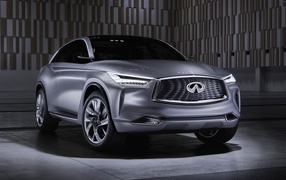 Серебристый кроссовер  Infiniti QX50, 2017