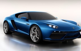 Blue car Lamborghini Asterion