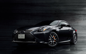 Представительный черный автомобиль Lexus RC 350 F SPORT Prime, 2017