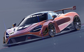 Гоночный автомобиль McLaren 720S GT3, 2019