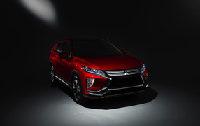 Красный автомобиль  Mitsubishi Eclipse Cross, 2018 