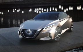 Стильный автомобиль Nissan Vmotion 2.0, 2017 