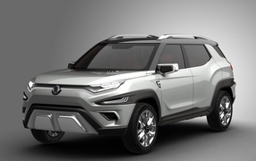 Silver SUV SsangYong XAVL, 2017