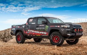 Автомобиль пикап Toyota Tacoma на фоне голубого неба