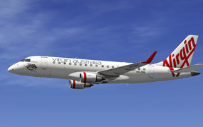 Embraer 170 Australian airline Virgin Australia in the sky