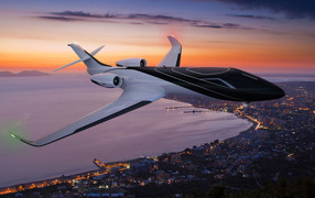 Французский прозрачный самолет IXION Windowless Jet 