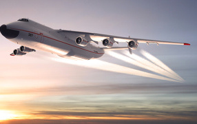 Jet aircraft AN-225 Mriya on the rise