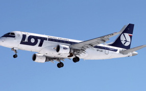 Passenger aircraft Embraer 175 LOT Polish Airlines