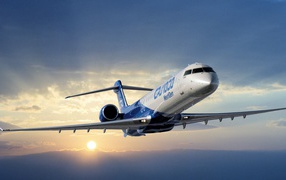 Региональный реактивный самолет Bombardier CRJ1000 
