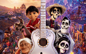 Постер нового мультфильма Дисней и Пиксар Тайна Коко, 2017