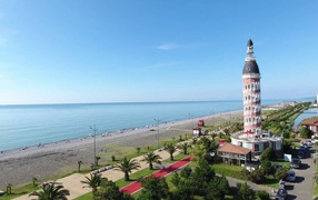 Шикарный вид на Черное море Батумский бульвар  
