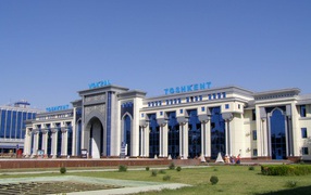 The city's railway station Tashkent 