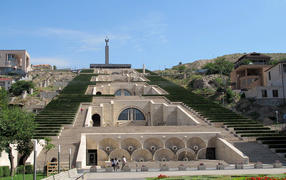 The unique architectural complex of the city of Yerevan Cascade 