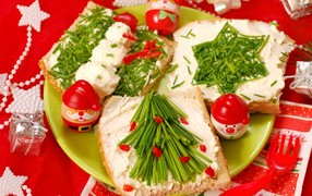 Праздничные бутерброды на Новый год