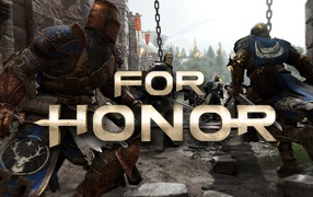 Заставка с названием игры For Honor 