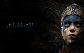 Женщина воин персонаж компьютерной игры Hellblade 