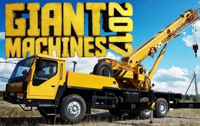 Желтый автокран игра Giant Machines 2017 