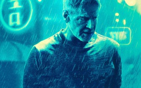 Актер Харрисон Форд в фильме  Бегущий по лезвию 2049, 2017 года
