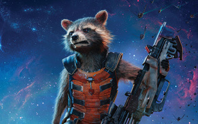 Реактивный Енот персонаж фильма Стражи галактики 2 