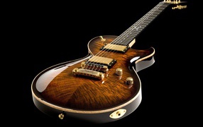 Дорогая гитара DBZ Guitars Bolero на черном фоне