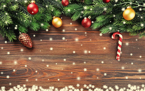 Красивый шаблон для новогодней открытки