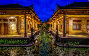Beautiful hotel architecture in Bali, Indonesia