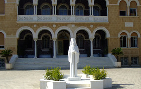 Statue of Archbishop Makarios III of, Nicosia, Cyprus
