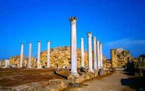 Развалины древнего города Саламис, Северный  Кипр 