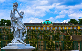 Sculpture near the palace of Sanssouci, Potsdam. Germany