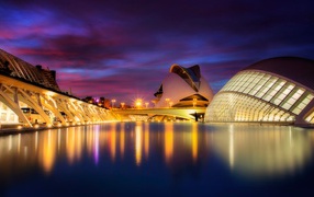 Beautiful City of Arts and Sciences Valencia Spain 