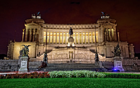 Monument to Vittoriano in honor of the first king, Rome. Italy